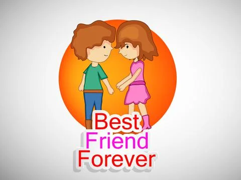 Illustration of elements of Friendship Day background Stock Illustration