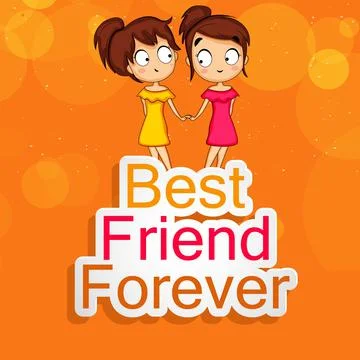 Illustration of elements of Friendship Day background Illustrazione stock
