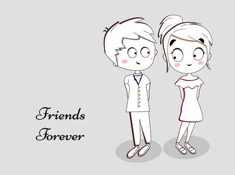 Illustration of elements of Friendship Day background Stock Illustration
