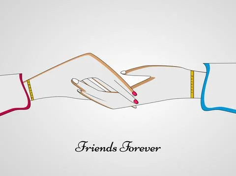 Illustration of elements of Friendship Day background 스톡 일러스트