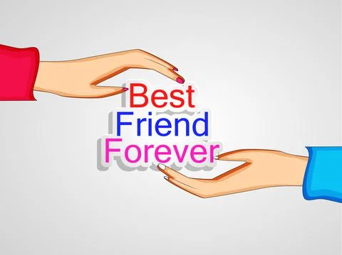 Illustration of elements of Friendship Day background Stock Illustration