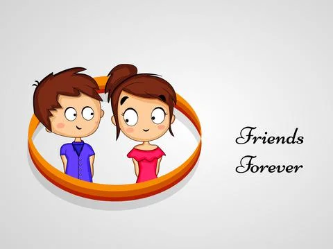 Illustration of elements of Friendship Day background Stock Illustration