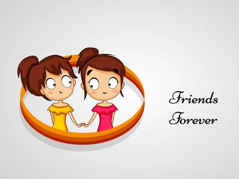 Illustration of elements of Friendship Day background Stock Illustration