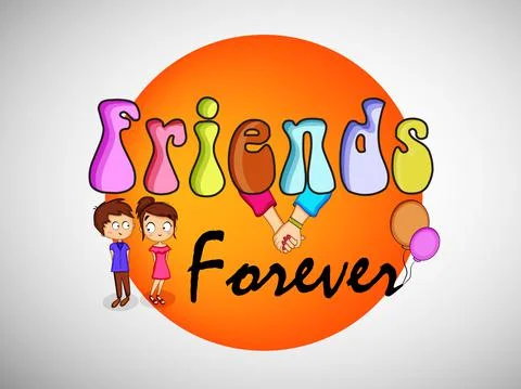 Illustration of elements of Friendship Day background Stock Illustration