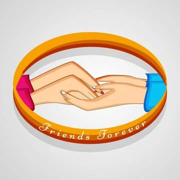 Illustration of elements of Friendship Day background Stock Illustration