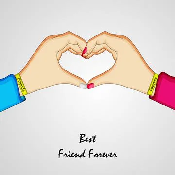 Illustration of elements of Friendship Day background Illustration