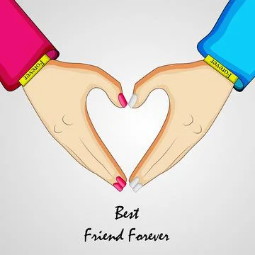 Illustration of elements of Friendship Day background Stock Illustration