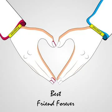Illustration of elements of Friendship Day background Stock Illustration