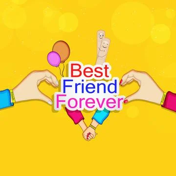 Illustration of elements of Friendship Day background Stock Illustration