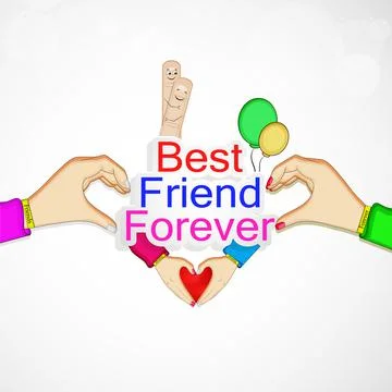 Illustration of elements of Friendship Day background Illustration