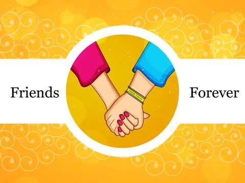 Illustration of elements of Friendship Day background Stock Illustration