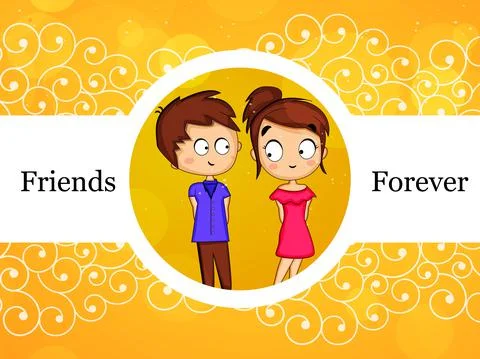 Illustration of elements of Friendship Day background Stock Illustration