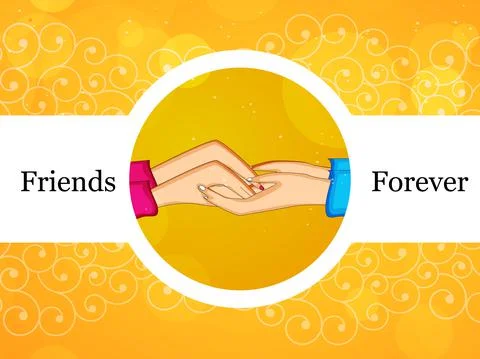 Illustration of elements of Friendship Day background Stock Illustration