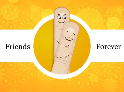 Illustration of elements of Friendship Day background イラスト素材