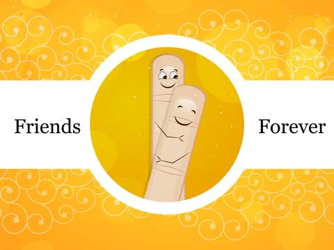 Illustration of elements of Friendship Day background イラスト素材
