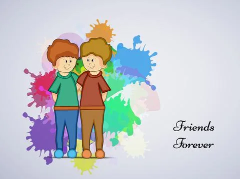 Illustration of elements of Friendship Day background Stock Illustration