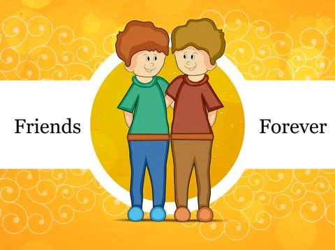 Illustration of elements of Friendship Day background Stock Illustration