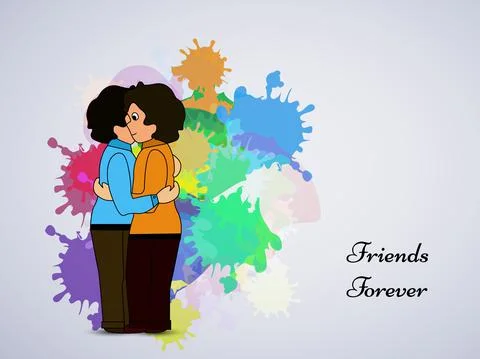 Illustration of elements of Friendship Day background Stock Illustration