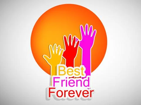 Illustration of elements of Friendship Day background Stock Illustration
