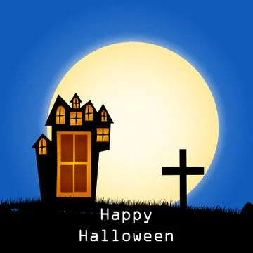 Illustration of elements of Halloween Background Stock Illustration