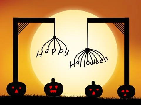 Illustration of elements of Halloween Background イラスト素材