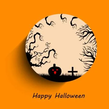 Illustration of elements of Halloween Background Stock Illustration