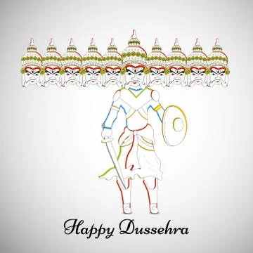 How To Draw Dussehra Drawing // Dussehra Special Drawing - YouTube