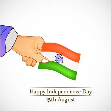 Illustration of elements of India Independence Day Background 스톡 일러스트