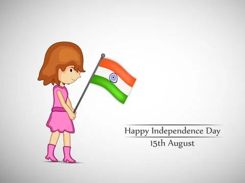 Illustration of elements of India Independence Day Background Stock Illustration