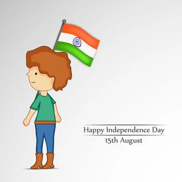 Illustration of elements of India Independence Day Background Illustrazione stock