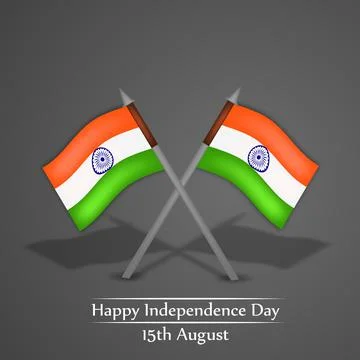 Illustration of elements of India Independence Day Background Stock Illustration