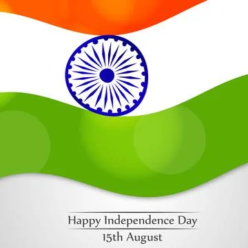 Illustration of elements of India Independence Day Background Illustrazione stock