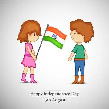 Illustration of elements of India Independence Day Background Stock Illustration