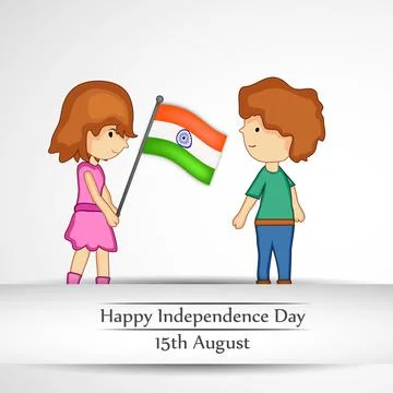 Illustration of elements of India Independence Day Background 스톡 일러스트
