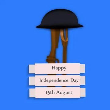 Illustration of elements of India Independence Day Background Stock-Illustration