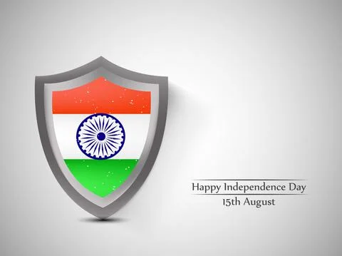 Illustration of elements of India Independence Day Background Stock Illustration