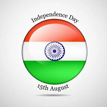 Illustration of elements of India Independence Day Background 스톡 일러스트