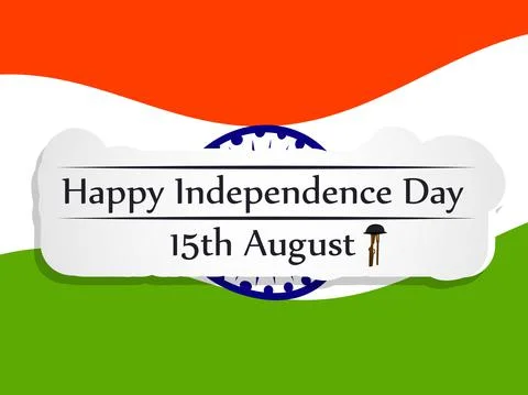 Illustration of elements of India Independence Day Background 스톡 일러스트