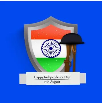 Illustration of elements of India Independence Day Background 스톡 일러스트