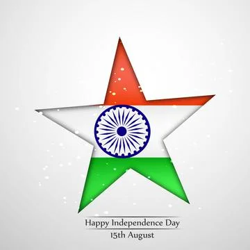 Illustration of elements of India Independence Day Background Illustrazione stock