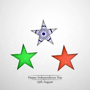 Illustration of elements of India Independence Day Background Illustrazione stock