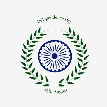 Illustration of elements of India Independence Day Background 스톡 일러스트