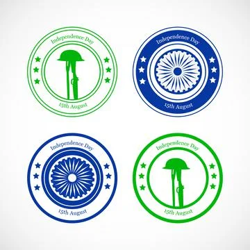 Illustration of elements of India Independence Day Background Stock Illustration