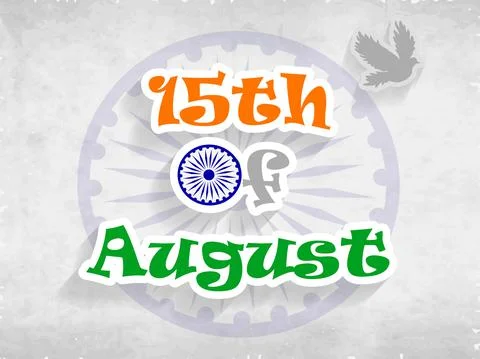 Illustration of elements of India Independence Day Background Stock Illustration