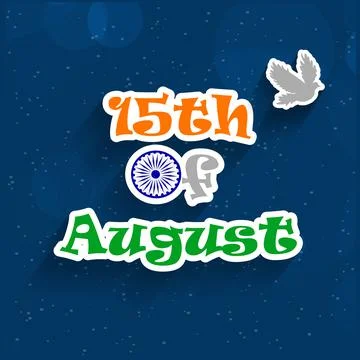 Illustration of elements of India Independence Day Background Illustrazione stock