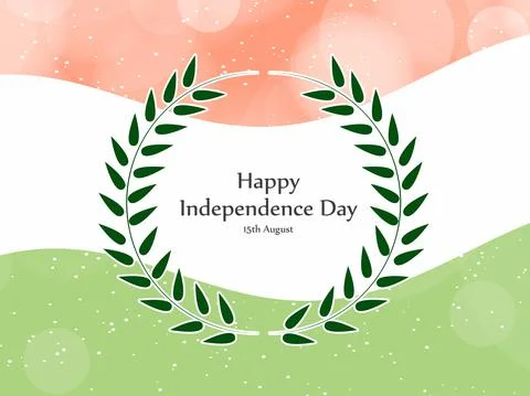 Illustration of elements of India Independence Day Background Stock Illustration