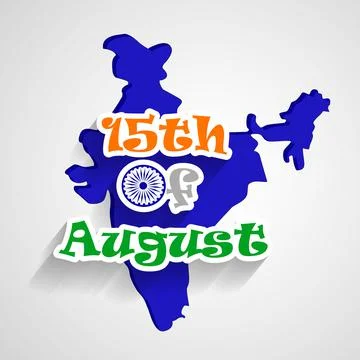 Illustration of elements of India Independence Day Background Stock Illustration