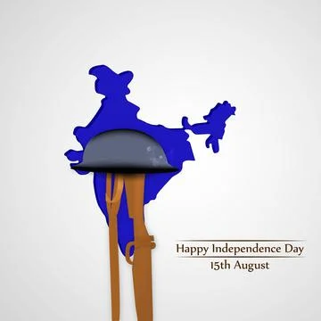 Illustration of elements of India Independence Day Background Stock Illustration