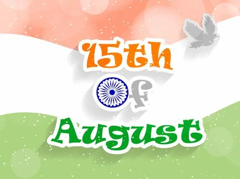Illustration of elements of India Independence Day Background Stock Illustration