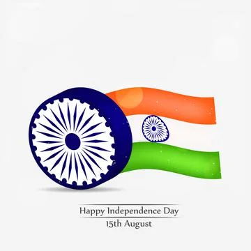 Illustration of elements of India Independence Day Background Stock Illustration